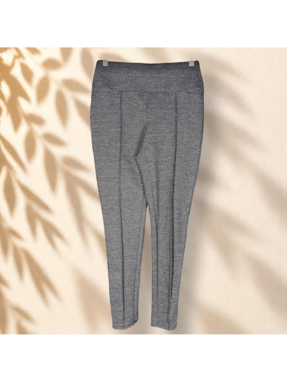 Nine West Leggings Women S Small Gray Mid Rise Pull On Capri Skinny Stretch